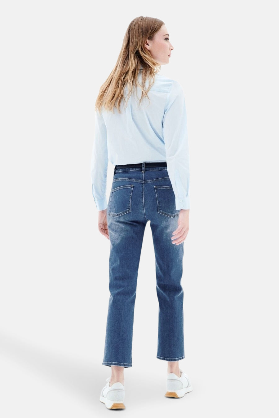 Jeans straight MID BLUE DENIM - CAROLL