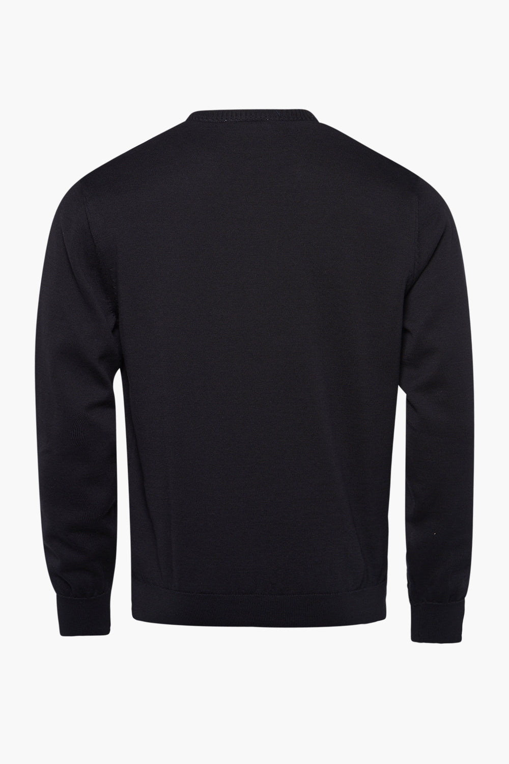 Pull col V Noir - PRIVATE BLUE