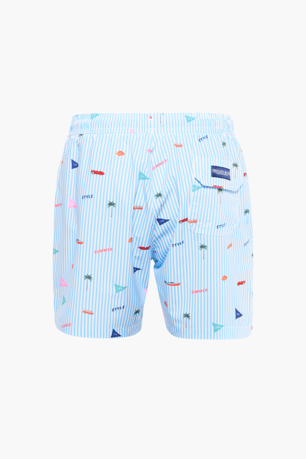 Heren tops beachwear zwemshort Multicolor - PRIVATE BLUE
