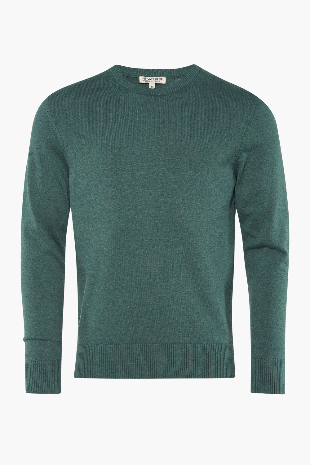 Pull col rond Vert - PRIVATE BLUE