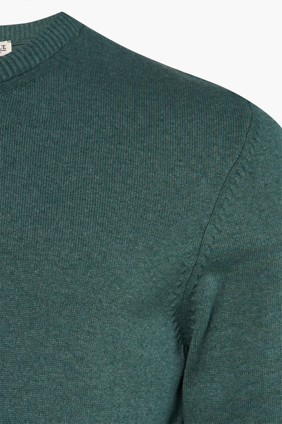 Pull col rond Vert - PRIVATE BLUE