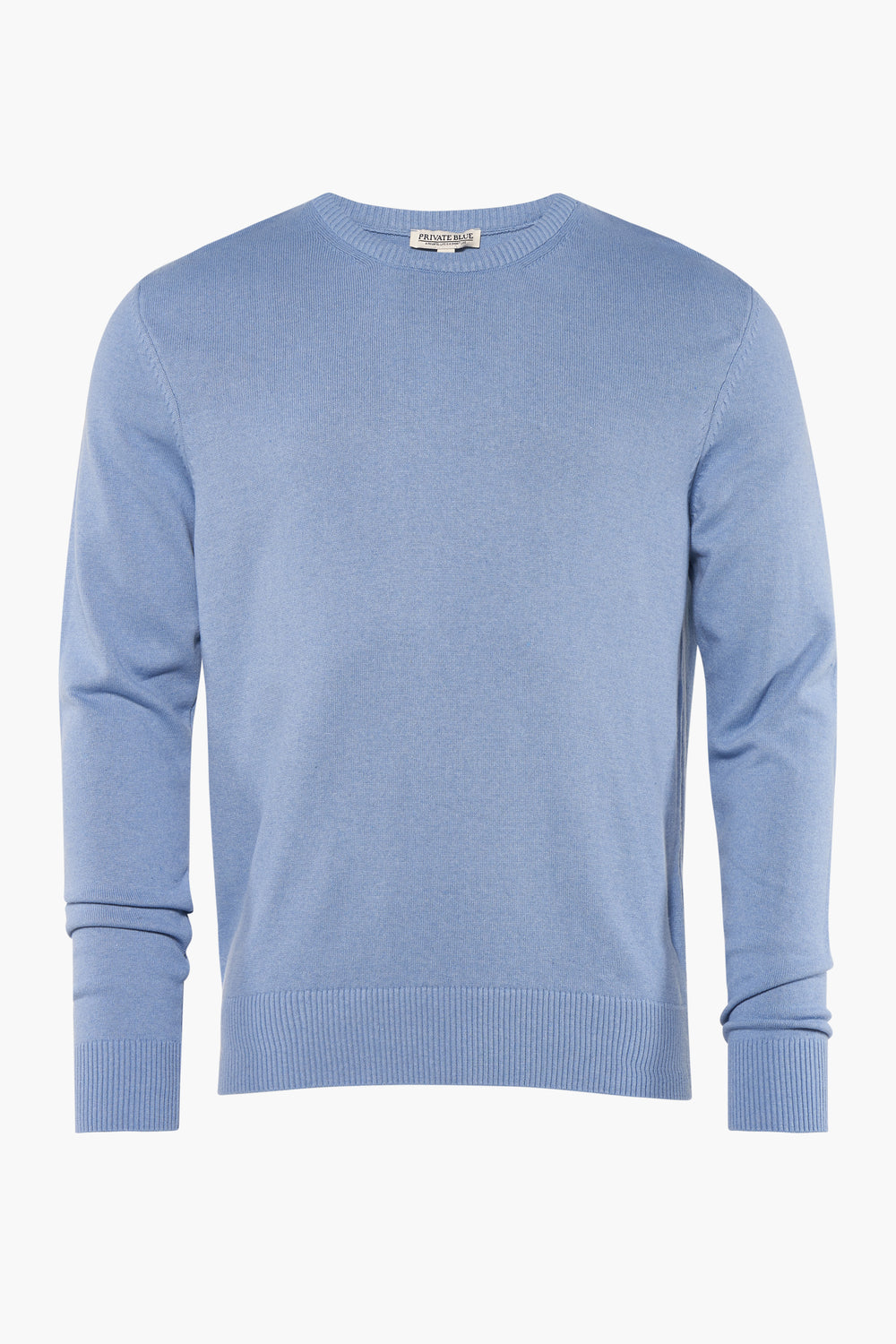Pull col rond Bleu - PRIVATE BLUE