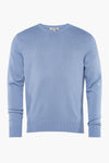 Pull col rond Bleu - PRIVATE BLUE