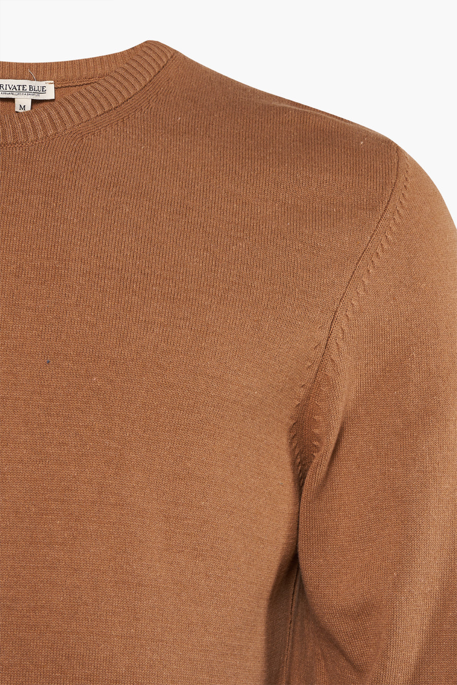 Pull col rond Brun - PRIVATE BLUE