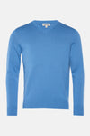 Pull col V Bleu - PRIVATE BLUE