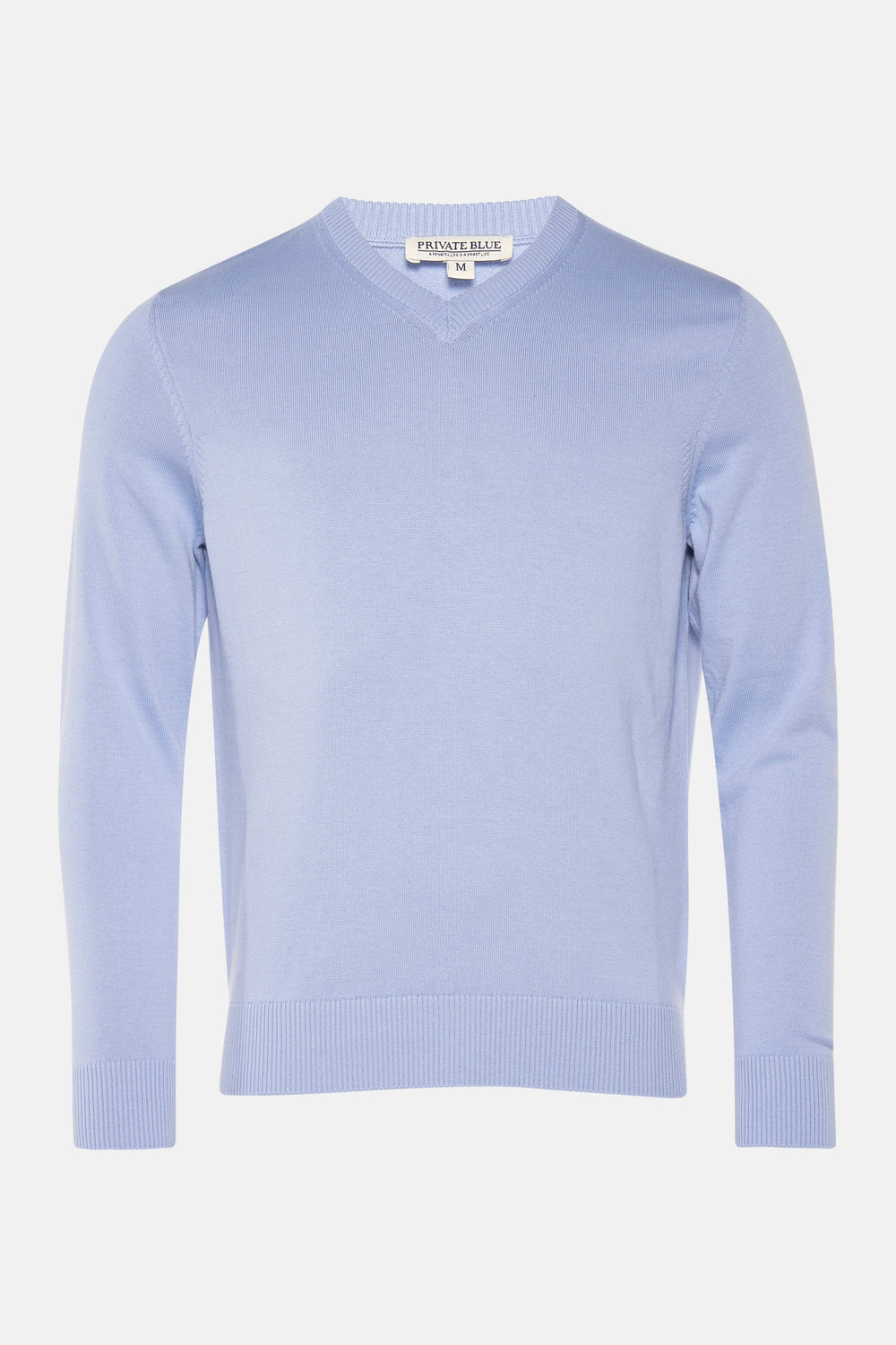 Pull col V Bleu - PRIVATE BLUE