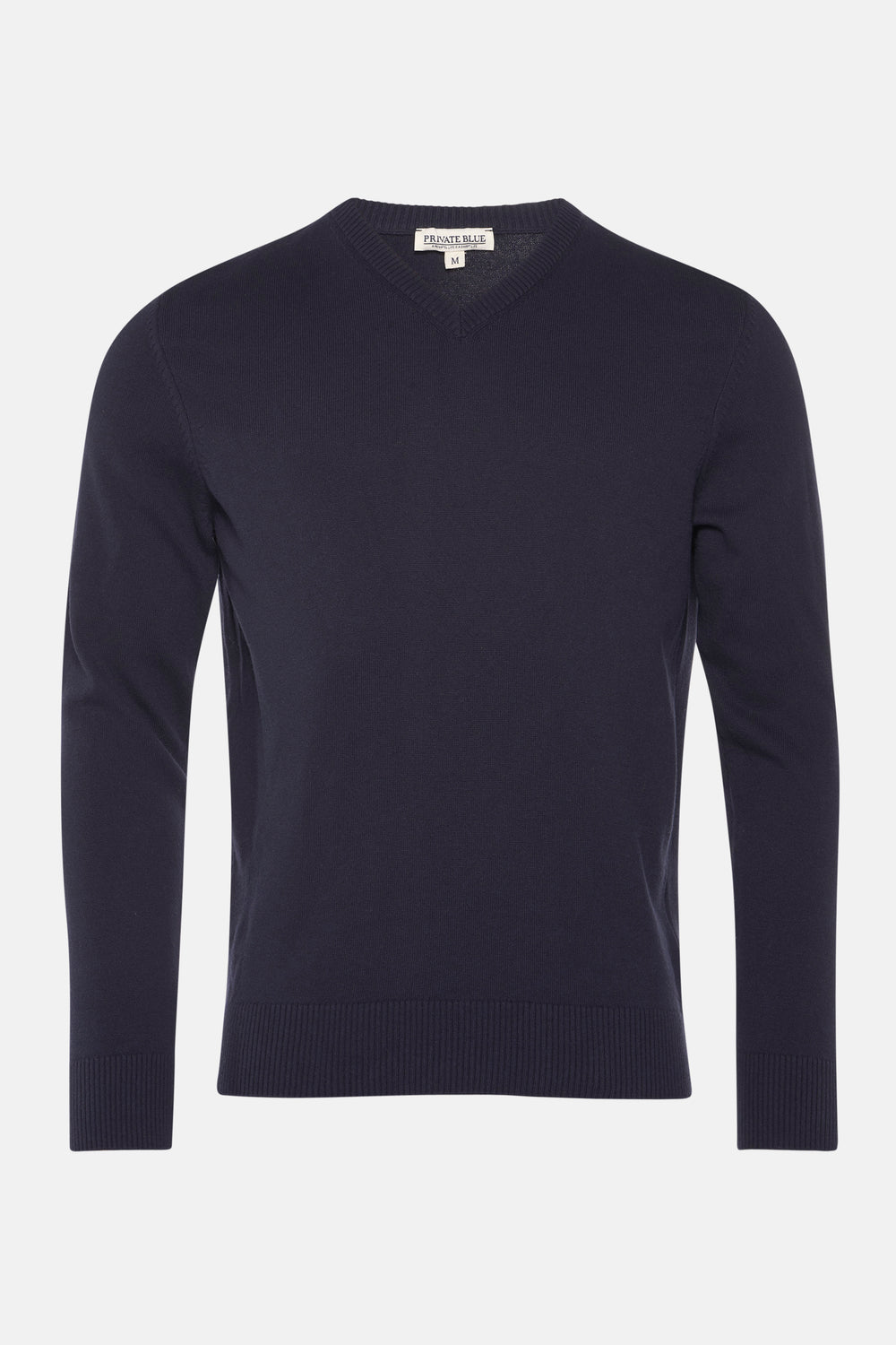 Pull col V Bleu - PRIVATE BLUE