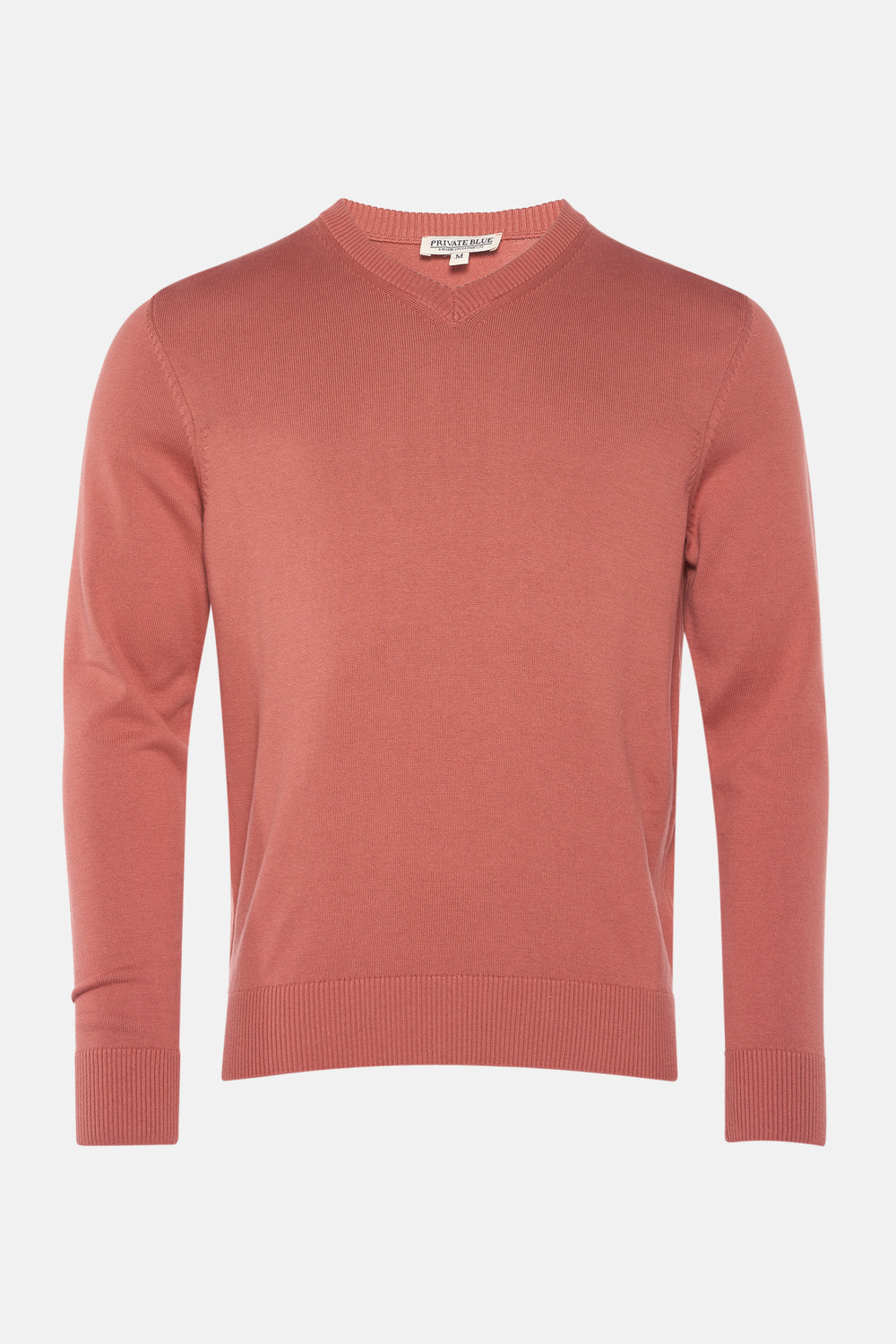 Pull col V Orange - PRIVATE BLUE