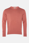 Pull col V Orange - PRIVATE BLUE