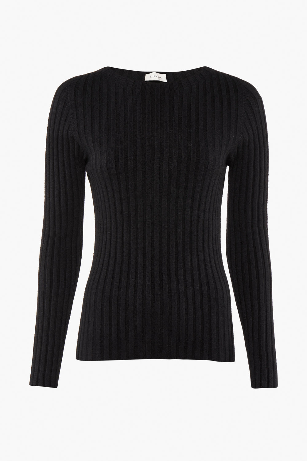 Pull col rond Noir - Susy Mix
