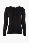 Pull col rond Noir - Susy Mix