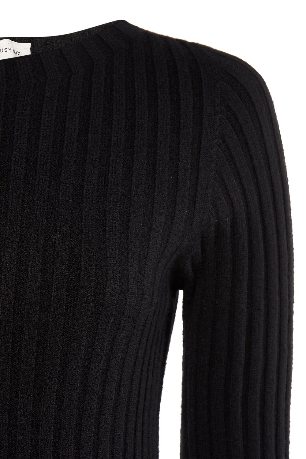 Pull col rond Noir - Susy Mix