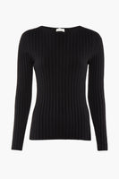 Pull col rond Noir - Susy Mix