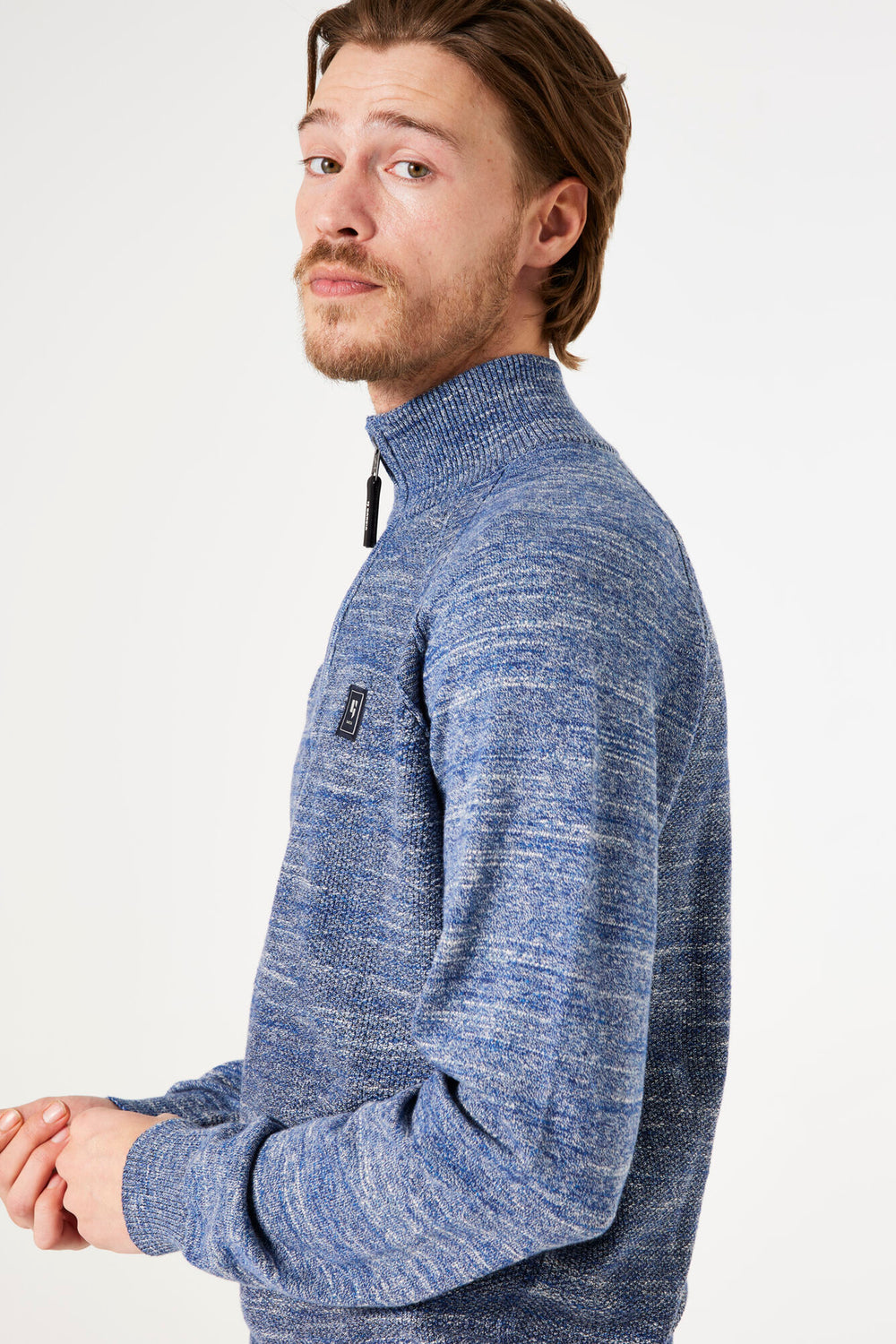 Pull col roulé Bleu - GARCIA