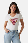 Top uni manches courtes Blanc - Guess®