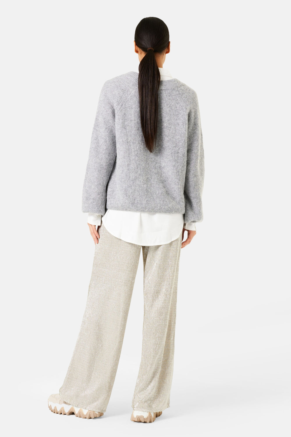 Pull col V Gris - GARCIA