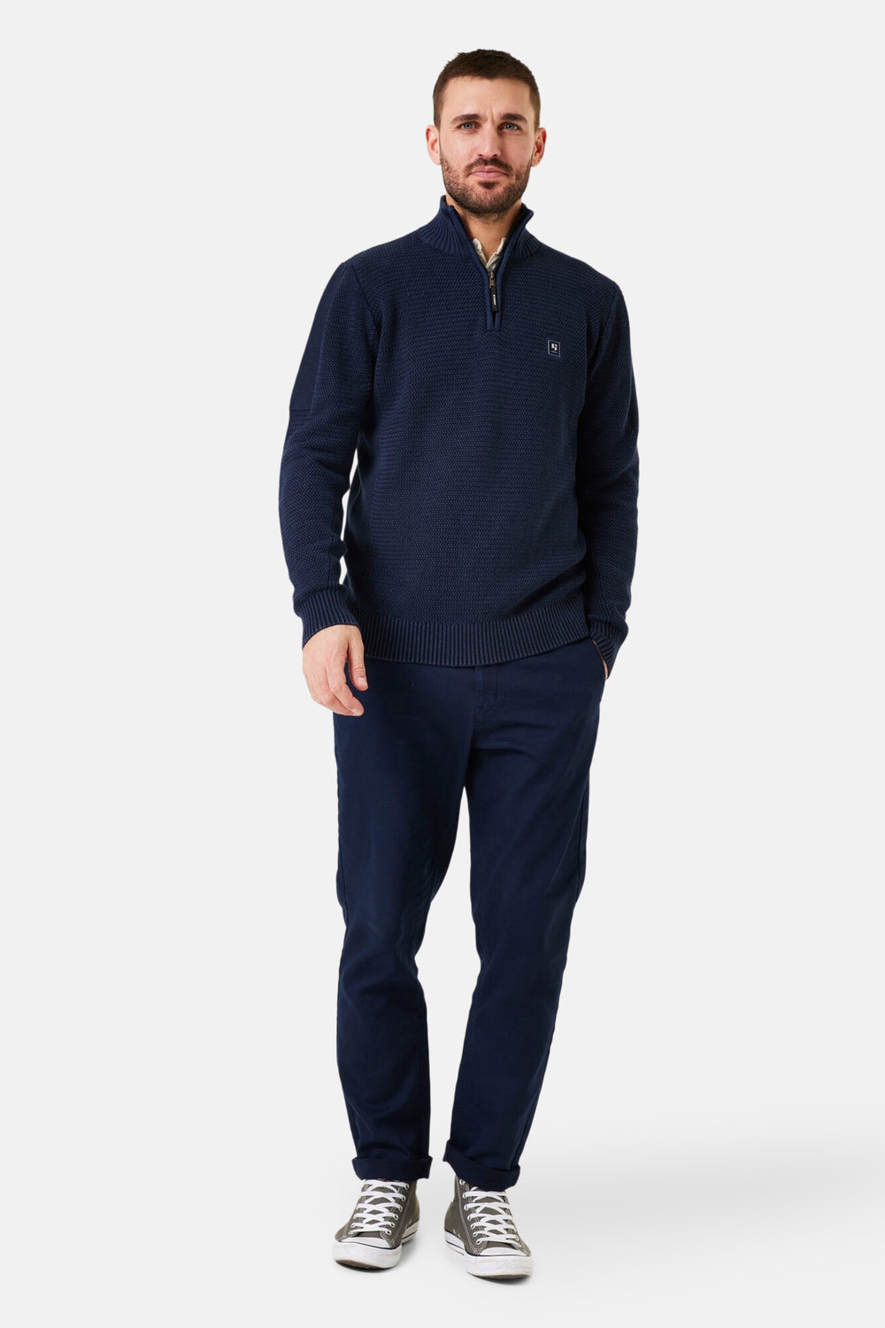 Pull col roulé Gris - GARCIA