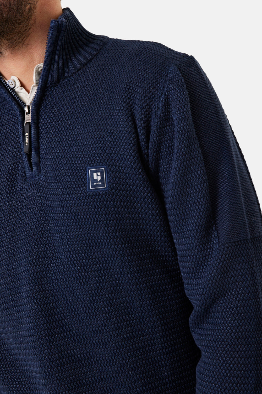 Pull col roulé Gris - GARCIA