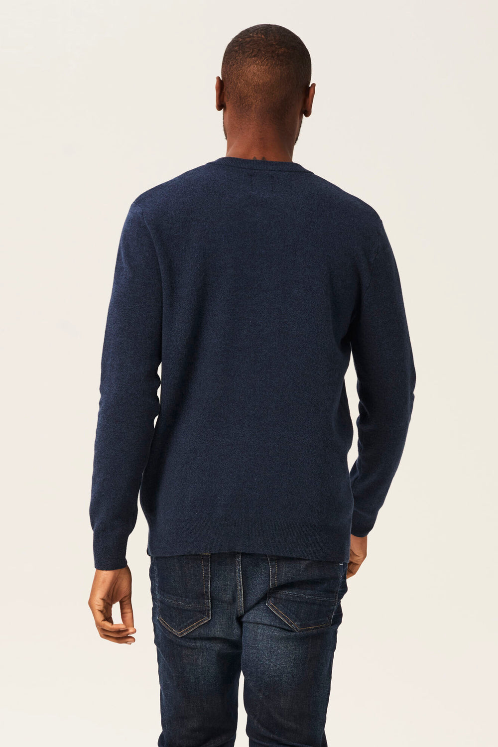 Pull col V Bleu - GARCIA