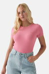 T-shirt à col roulant - rose