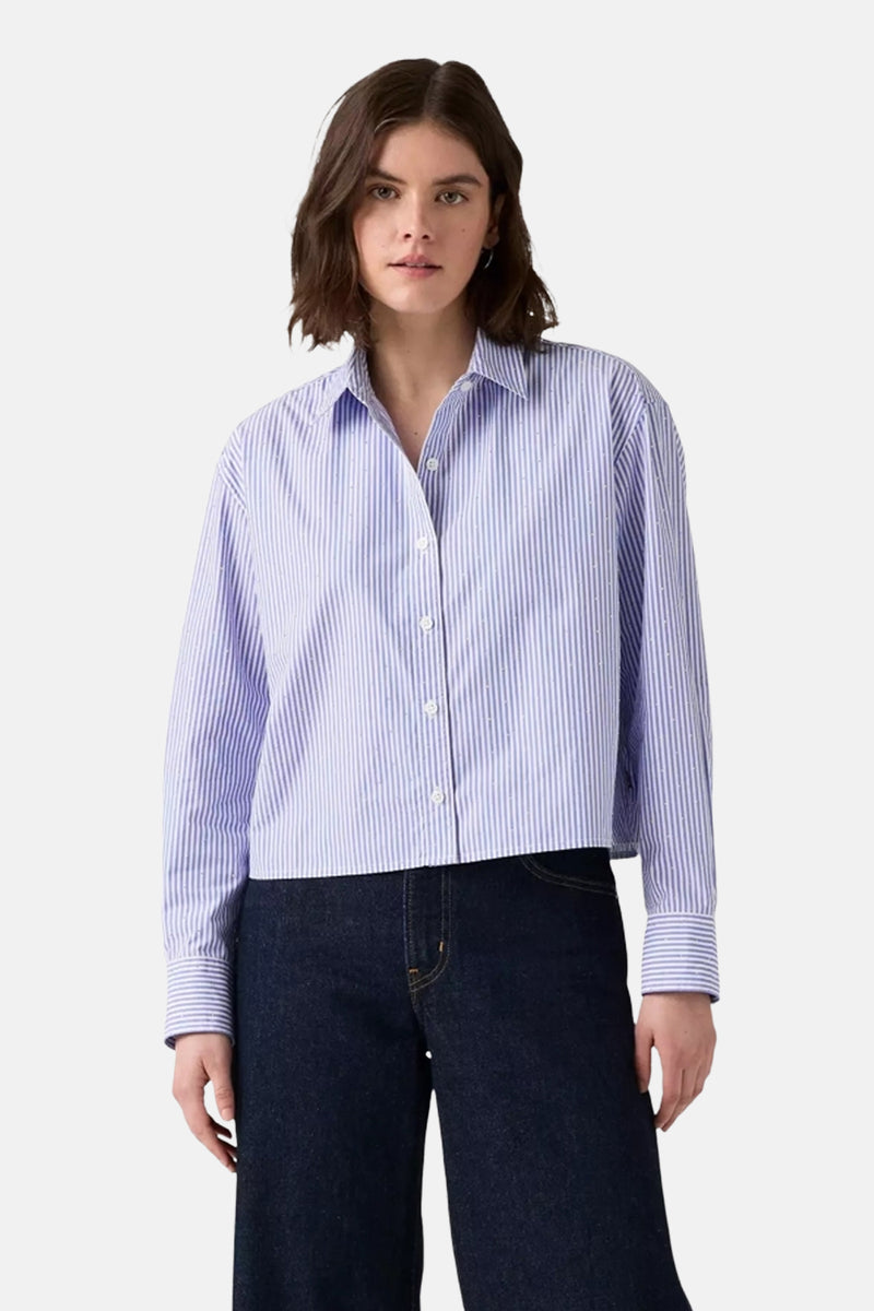 Hemd met lange mouwen - blauw