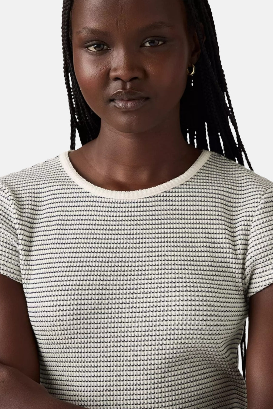 Multikleurig T-shirt met korte mouwen van Levi's®, in wafelbreisel met een lichte ronde hals.