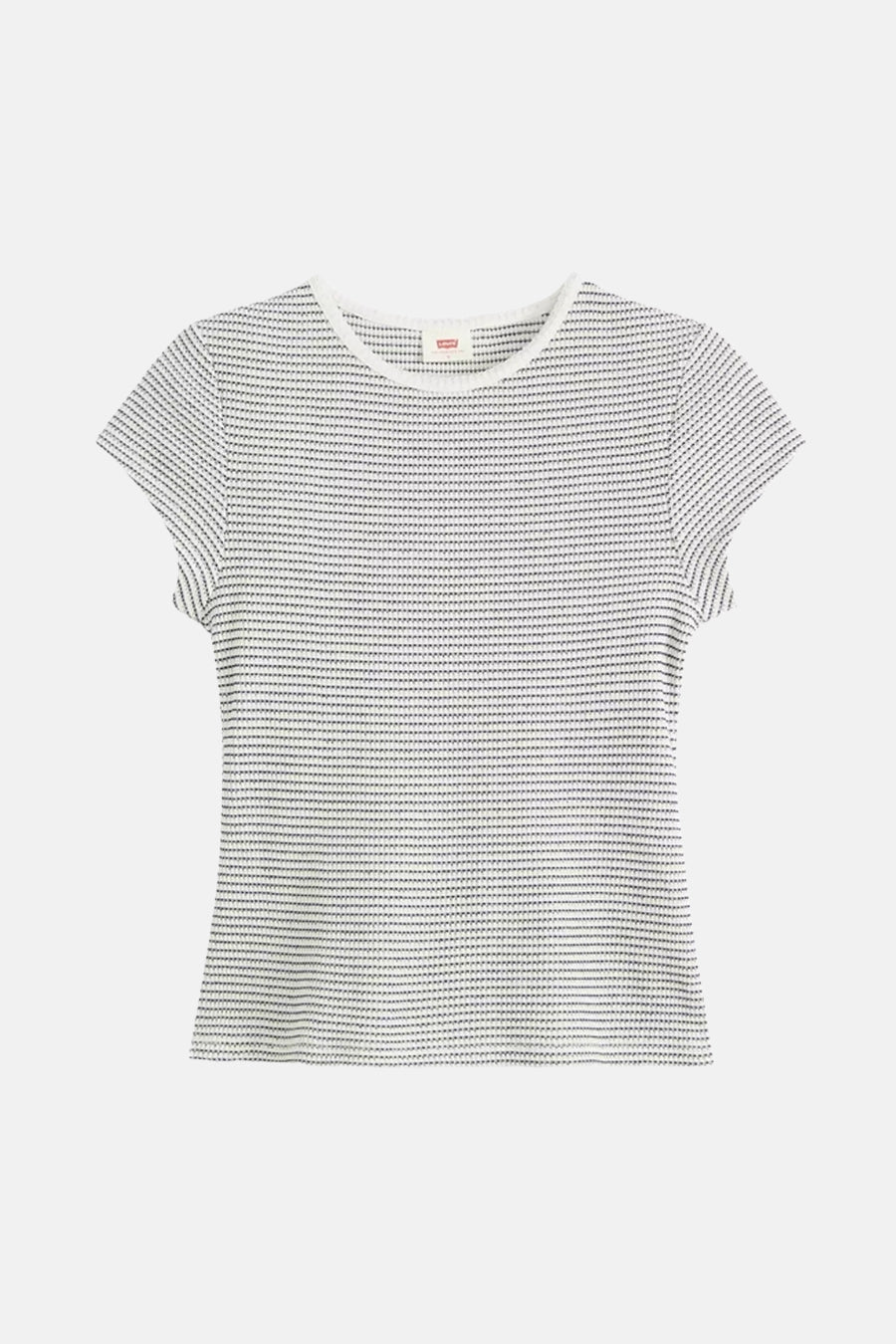 Multikleuren T-shirt met korte mouwen van Levi's®, fijne horizontale strepen en een getextureerde stof.