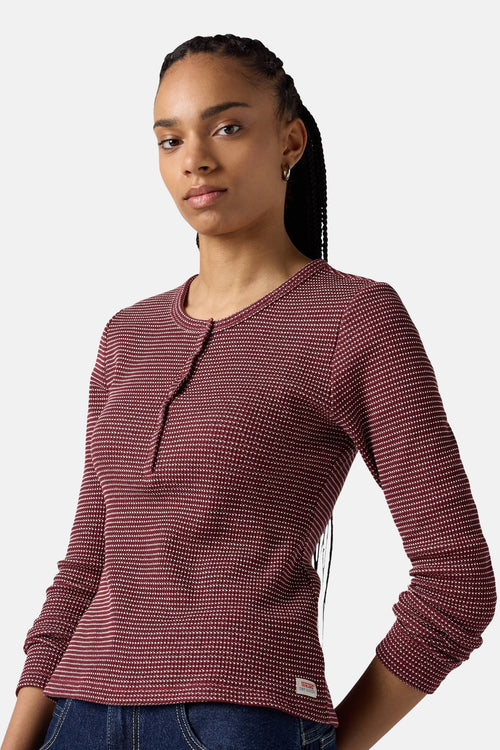 T-shirt met lange mouwen - Bordeaux