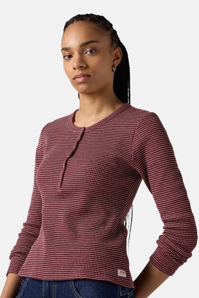 T-shirt met lange mouwen - Bordeaux