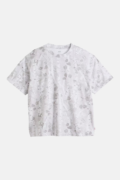 T-shirt beige à manches courtes de Levi's®, à motif floral ton sur ton.