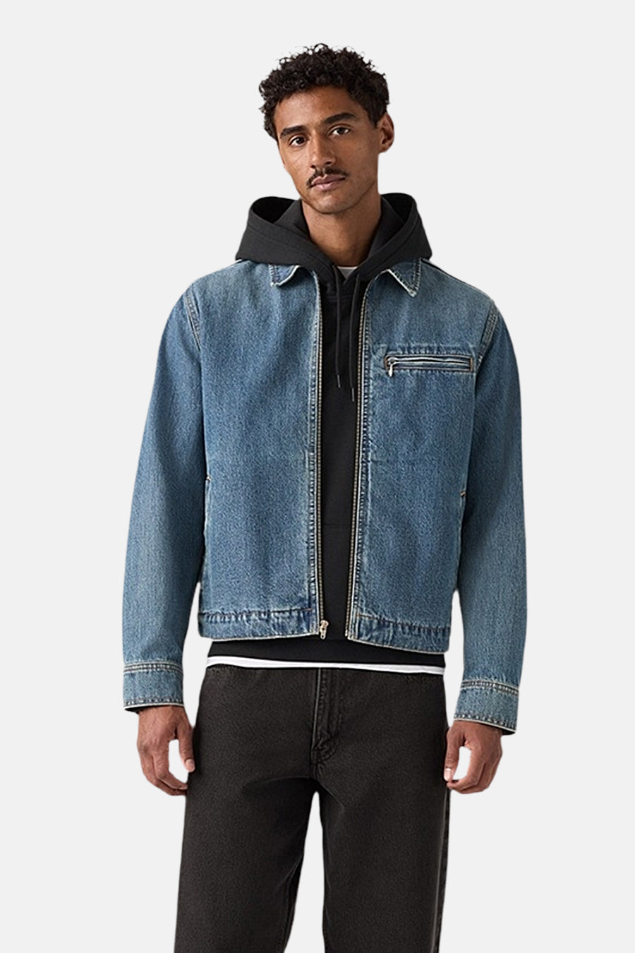 Veste courte - Mid blue denim