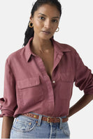 Chemise à manches longues - rose