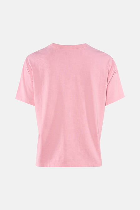 Roze T-shirt met korte mouwen van Levi's®, effen, achterkant.