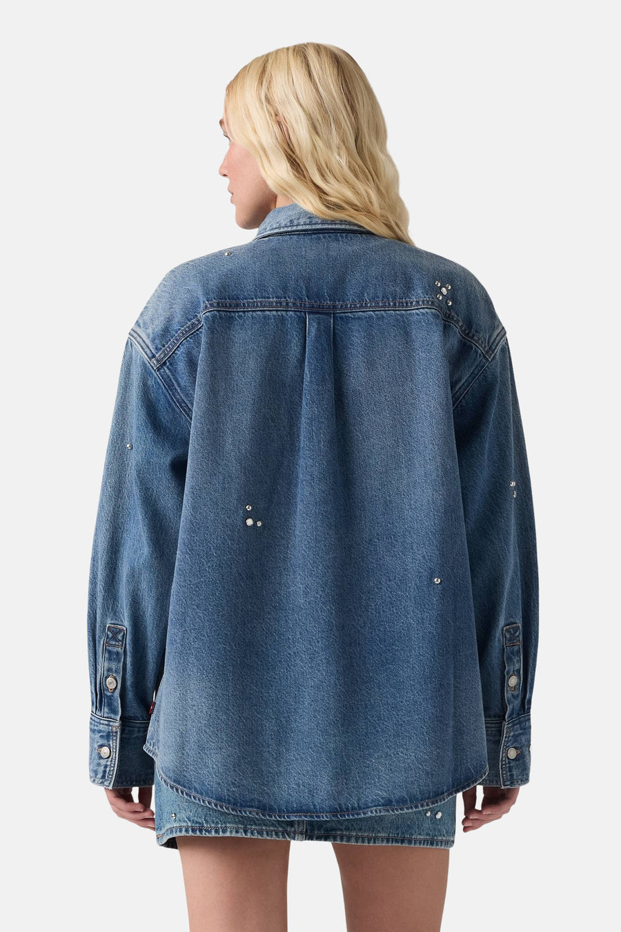 Hemd met lange mouwen - Mid blue denim