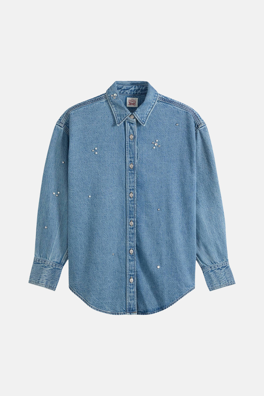 Hemd met lange mouwen - Mid blue denim