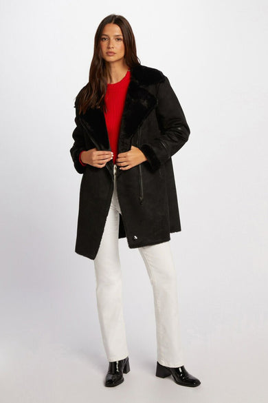 Veste longue Noir - Morgan de Toi