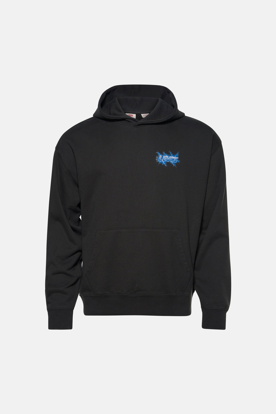 Sweat à capuche noir Levi's® avec logo bleu et poche kangourou