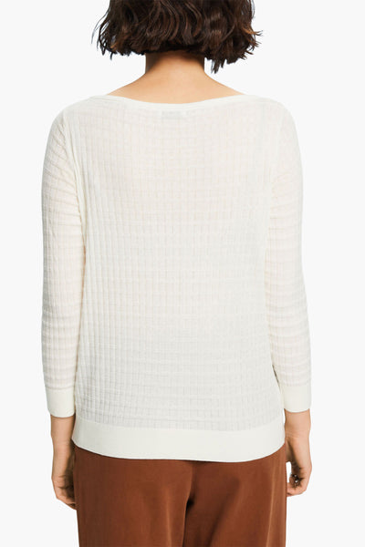 Trui met ronde hals Ecru - Esprit