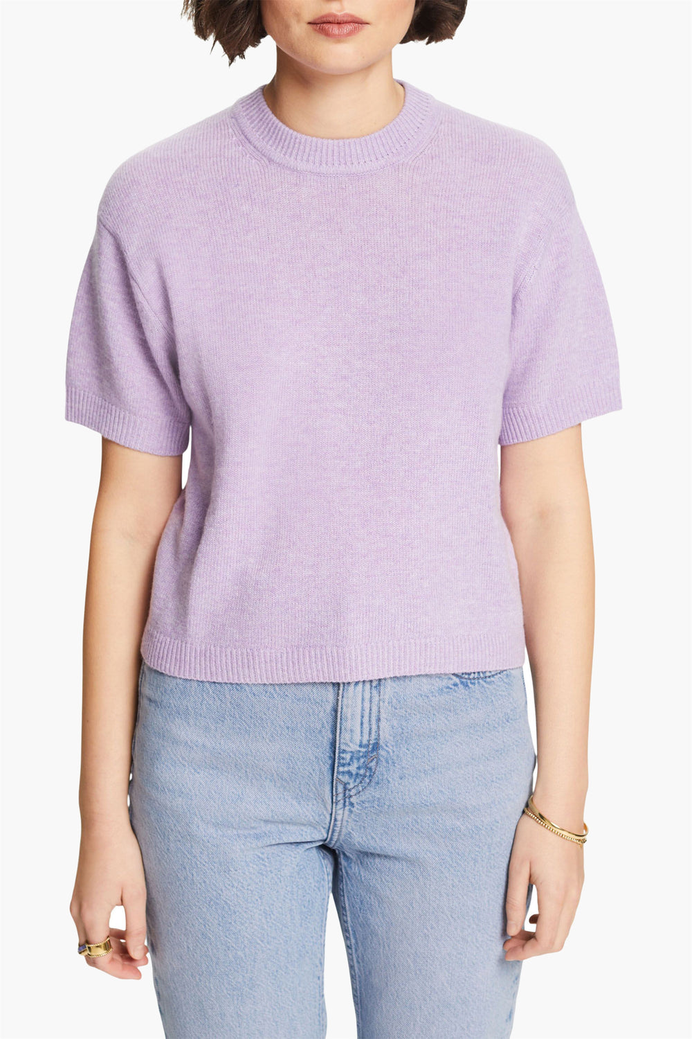 Trui met ronde hals Mauve - Esprit