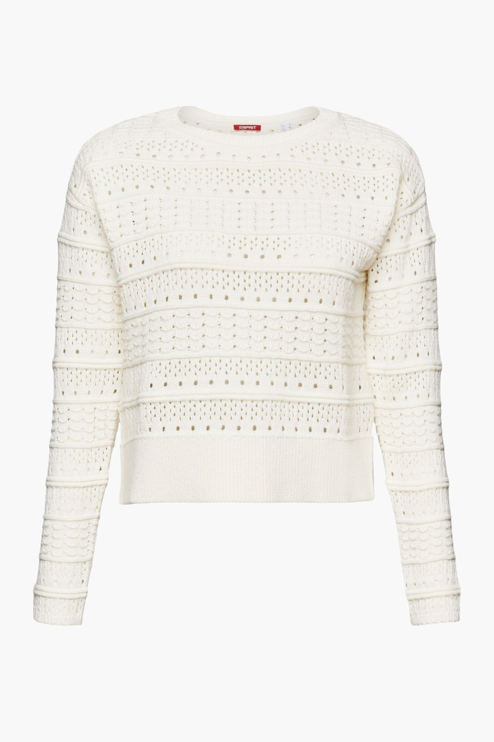 Trui met ronde hals Ecru - Esprit