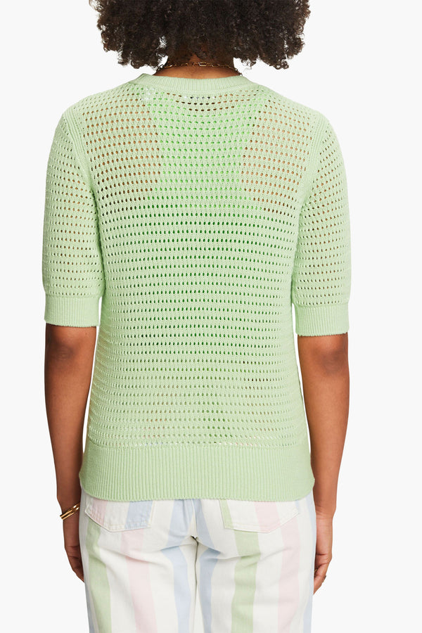 Pull col rond Vert - Esprit