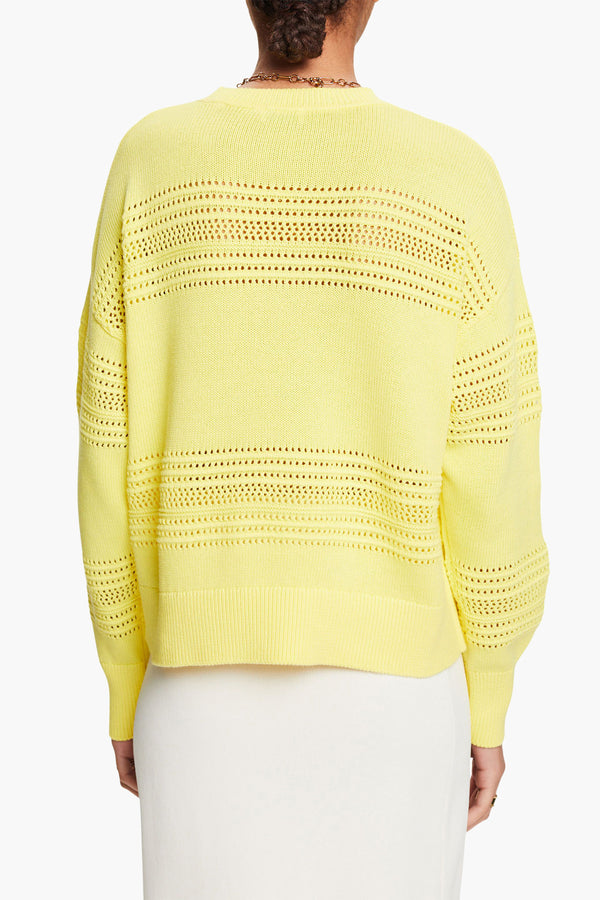 Pull col rond Jaune - Esprit
