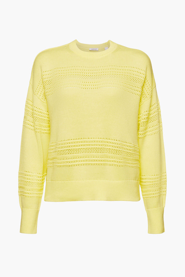 Pull col rond Jaune - Esprit