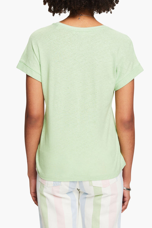 Top uni manches courtes Vert - Esprit
