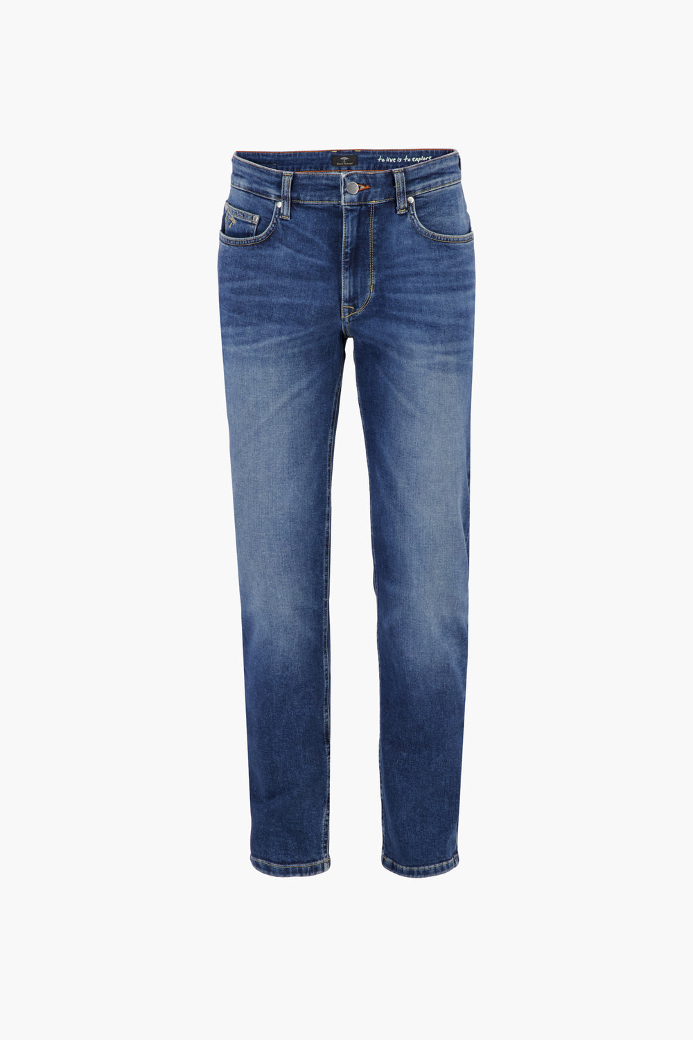 Jeans straight mid blue denim - Fynch-Hatton