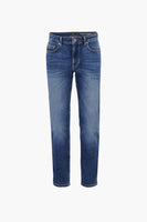 Jean droit mid blue denim - Fynch-Hatton