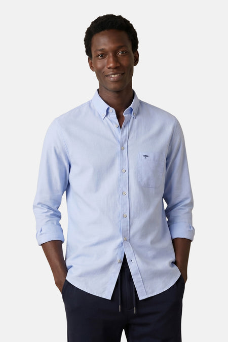 Hemd met lange mouwen - blauw