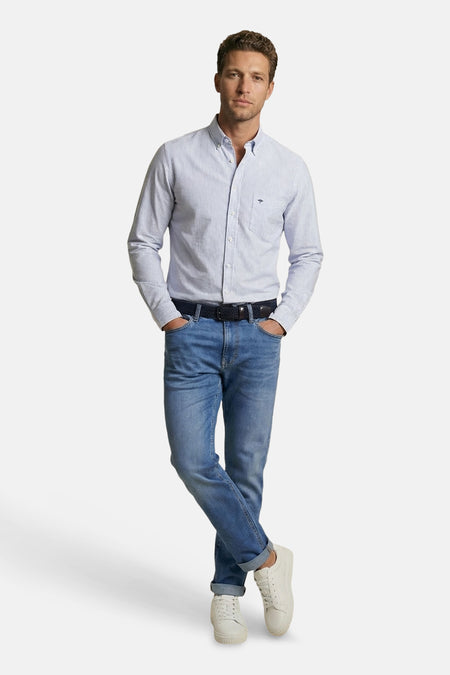 Hemd met lange mouwen - Blauw