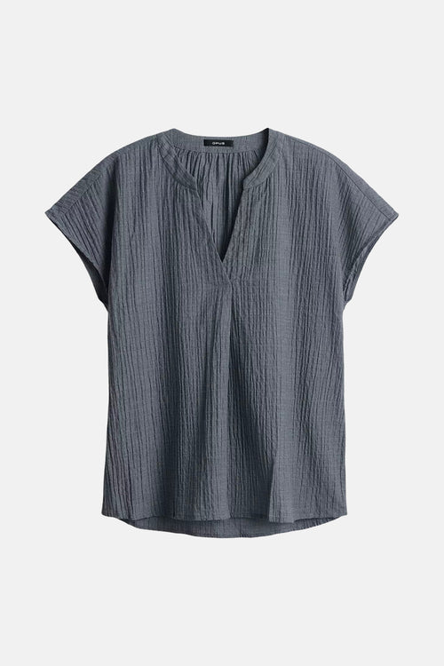 Blouse met korte mouwen - Kaki