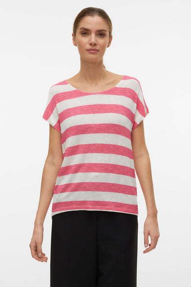 Top uni manches courtes Rose - VERO MODA®